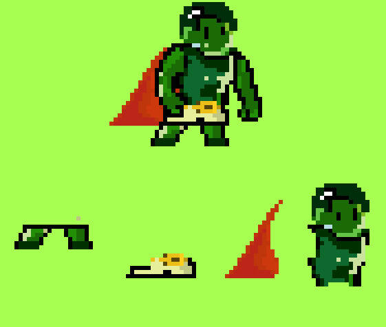 Game Character. Bulky boy